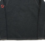 MAMMUT Mens Black Patterned Jumper Crew Neck Tight Knit S Outdoor Sports