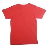 MAJESTIC Mens Red Texas Rangers Graphic T-Shirt M Crew Neck Short Sleeve