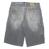 YELLOW BUCKET KING Mens Grey Cargo Shorts 3XL W38 Cotton Blend Casual