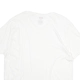 LEVI'S Mens White XL T-Shirt Short Sleeve V-Neck Plain Cotton Casual