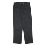 DICKIES Mens Cotton Blend Black Regular Straight Trousers W31 L31 Classic
