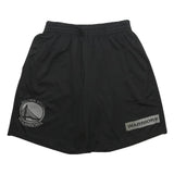 NBA Mens Black Golden State Warriors Casual Shorts L W28 Sports Logo