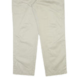 DOCKERS Mens Regular Fit Beige Cotton Blend Trousers W40 L32 Classic Style Zip