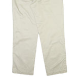 DOCKERS Mens Regular Fit Beige Cotton Blend Trousers W40 L32 Classic Style Zip