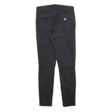 GUESS Womens Jeans Black Slim Skinny Denim W28 L28 Classic Cotton Blend Zip