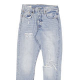 LEVI'S 501S Womens Jeans Blue Classic Straight Denim Stone Wash W25 L28