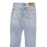 LEVI'S 501S Womens Jeans Blue Classic Straight Denim Stone Wash W25 L28