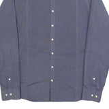 SONNYBONO Mens Blue Shirt M Cotton Blend Long Sleeve Button Collar Casual Smart