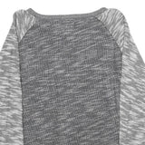 CHAMPION Mens Grey Patterned Cotton Pullover Crew Neck Jumper L Casual Comfort