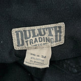 Duluth Cargo Pants - 36W 34L Black Cotton