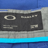 Oakley Shorts - 32W 9L Blue Polyester