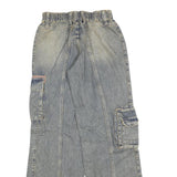 BDG Womens Relaxed Cargo Jeans Denim Light W25 L32 Utility Pockets Zip