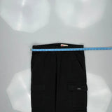 Wrangler Cargo Trousers - 34W 34L Black Cotton