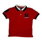Age 2 Tommy Hilfiger Polo Shirt - 3XS Red Cotton