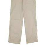 TOM TAILOR Mens Cotton Beige Regular Fit Straight Trousers W33 L34 Casual