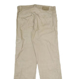 TOM TAILOR Mens Cotton Beige Regular Fit Straight Trousers W33 L34 Casual