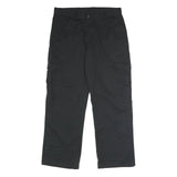 DICKIES Mens Polyester Blend Black Regular Cargo Trousers W34 L30 Utility