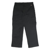 DICKIES Mens Polyester Blend Black Regular Cargo Trousers W34 L30 Utility