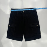 True Religion Cargo Shorts - 34W 11L Black Cotton