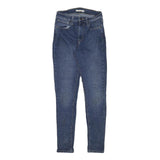 LEVI'S Womens Slim Blue Denim Jeans W24 L28 Classic Zip Pockets Skinny