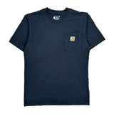Carhartt T-Shirt - Small Navy Cotton