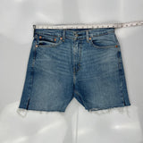 Levis Denim Shorts - 32W 9L Blue Cotton