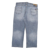 DICKIES Mens Regular Blue Denim Light Wash Jeans W38 L27 Classic Zip Pockets