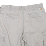 CARHARTT Mens Shorts Beige Cargo Relaxed Fit XL W40 Cotton Blend Comfortable