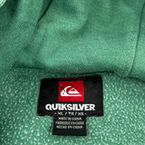 Surfing Quiksilver Graphic Hoodie - XL Green Cotton