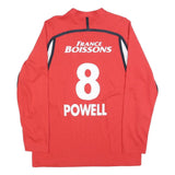 NIKE Mens Red & White & Black Football Powell Number 8 Pullover Crew Neck XL