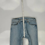 501 Levis Jeans - 32W 30L Light Wash Cotton