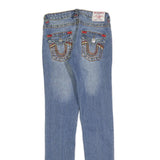 TRUE RELIGION Womens Slim Jeans Blue Denim W27 L30 Classic Zip Casual Stylish