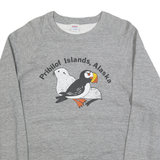 JERZEES Womens Grey Pribilof Islands Alaska Crew Neck 2XL Cotton Blend