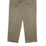NAUTICA Mens Relaxed Beige Cotton Blend Trousers W34 L32 Zip Classic Straight