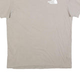 THE NORTH FACE Mens Beige Cotton Blend Graphic T-Shirt L Short Sleeve Crew Neck