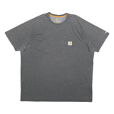 CARHARTT Mens Grey & Yellow Pocket T-Shirt XL Short Sleeve Crew Neck Casual