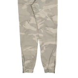 JACK & JONES Mens Cotton Blend Beige Camo Slim Tapered Trousers W28 L28