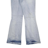 MAURICES Womens Regular Blue Flared Denim Medium W32 L32 Button Cotton Blend