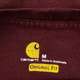 Carhartt T-Shirt - Medium Burgundy Cotton
