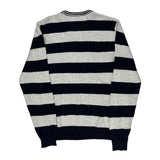 Tommy Hilfiger Striped Jumper - XL Grey Cotton