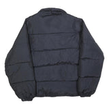 BIG STAR Mens Black Classic Jacket L Polyester Plain Zip Comfortable Warm