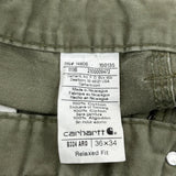 Carhartt Carpenter Pants - 36W 34L Green Cotton