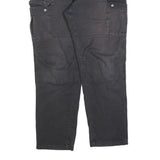 DICKIES Mens Cotton Blend Black Regular Fit Straight Leg Trousers W36 L30
