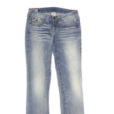 TRUE RELIGION Womens Jeans Blue Relaxed Straight Denim Medium W26 L34 Stylish