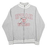 NCAA Mens Grey Utah Utes Cotton Zip Jacket L Jersey Sport Casual College Apparel