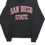 CHAMPION Mens Black San Diego State Hoodie S Cotton Blend Pullover Sweatshirt