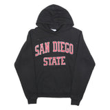 CHAMPION Mens Black San Diego State Hoodie S Cotton Blend Pullover Sweatshirt