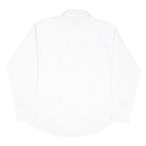 WRANGLER Mens White Plain Shirt XL Classic Button-Down Cotton Blend Casual