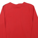 TOMMY HILFIGER Womens Red & Black Plaid Long Sleeve Crew Neck Cotton Blend L