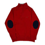 Age 5 Tommy Hilfiger 1/4 Zip - Small Red Cotton